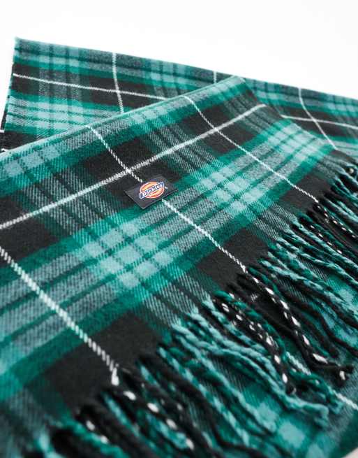 Bufanda a cuadros verdes y negros de Dickies, 4 de 4