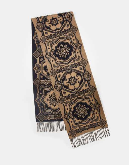 Bufanda beis unisex con estampado de cachemir Verse de Carhartt WIP