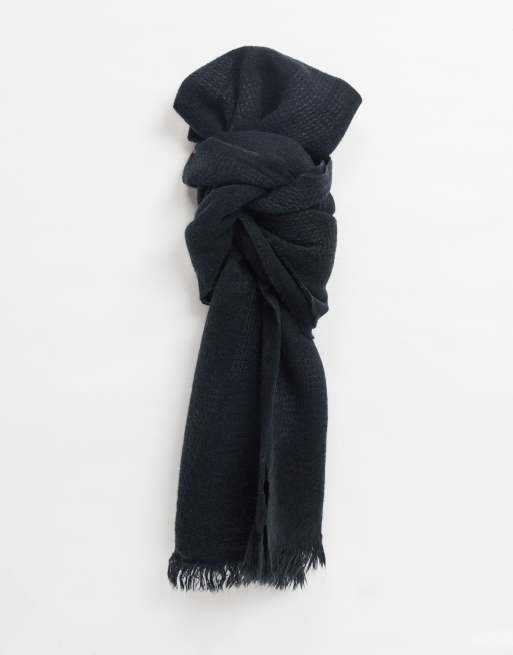 Bufanda ligera en negro de ASOS DESIGN