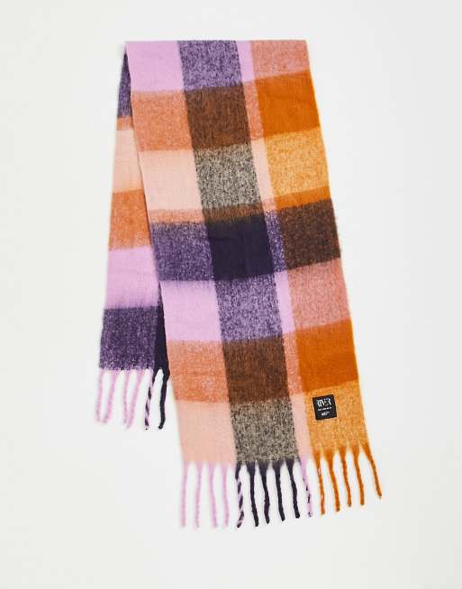 Bufanda morado claro extragrande de River Island