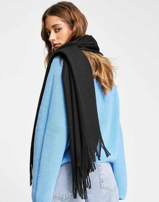 negra de flecos de Mango BLACK | ASOS