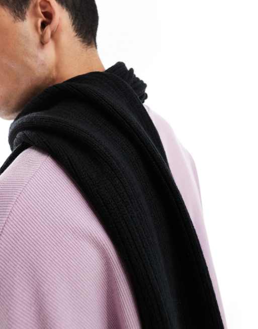 Bufanda negra de punto de Dickies, 2 de 4