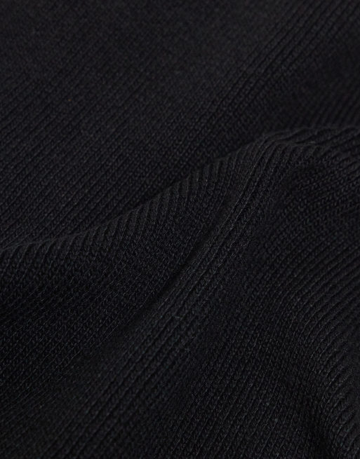Bufanda negra unisex de punto de arroz de Reclaimed Vintage (parte de un conjunto), 3 de 3