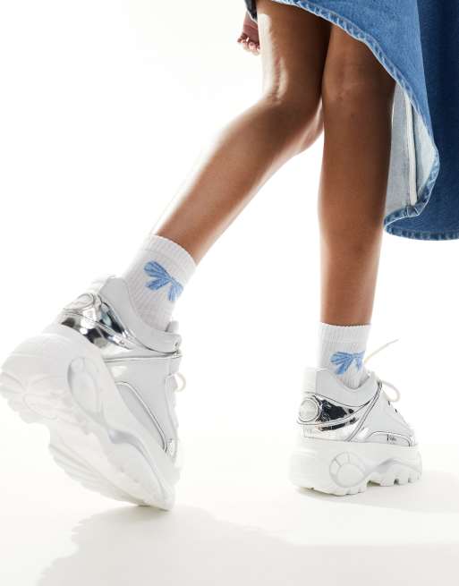 Buffalo 1533343 trainers in silver ASOS