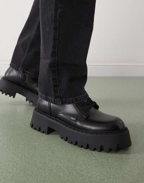 Buffalo Asp lace up boot in black - view 1