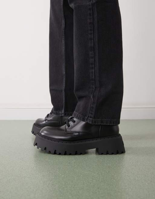 Buffalo Asp lace-up boots in black, 2 of 4