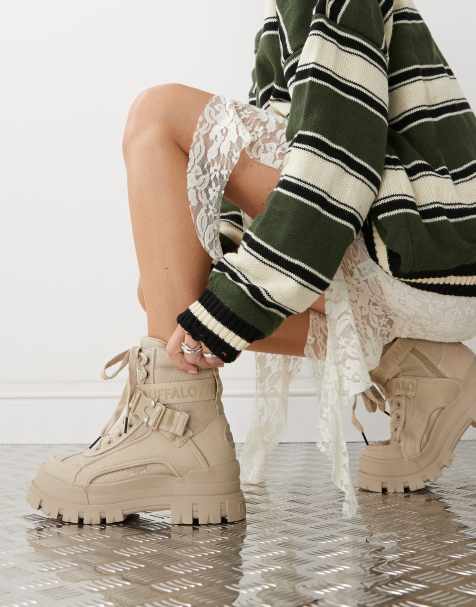 Buffalo – Aspha Com1 – Beige boots - view 1