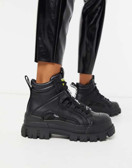 Buffalo Aspha flat ankle boots black | ASOS