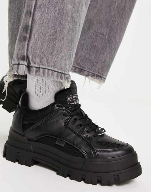 Black cheap vegan trainers