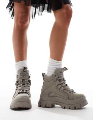 Buffalo - Aspha NC - Bottines mi-hautes - Gris