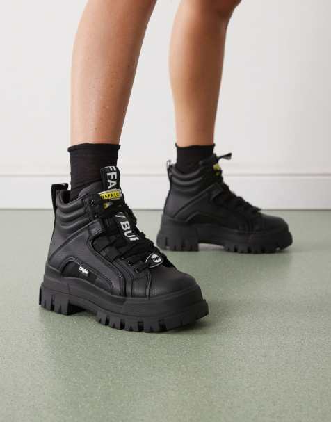 Buffalo - Aspha NC - Bottines mi-hautes - Noir - view 1