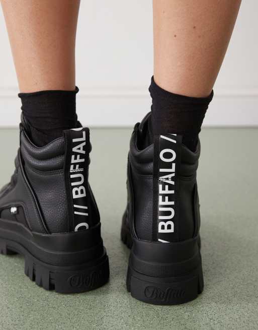 Buffalo Aspha NC mid boot in black ASOS