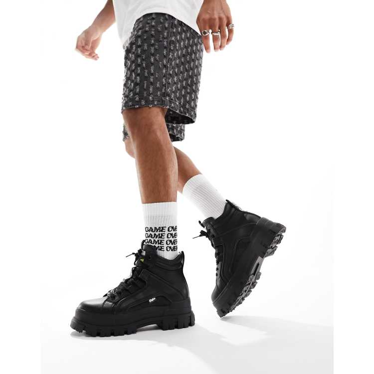 Buffalo Aspha NC mid boots in black M | ASOS