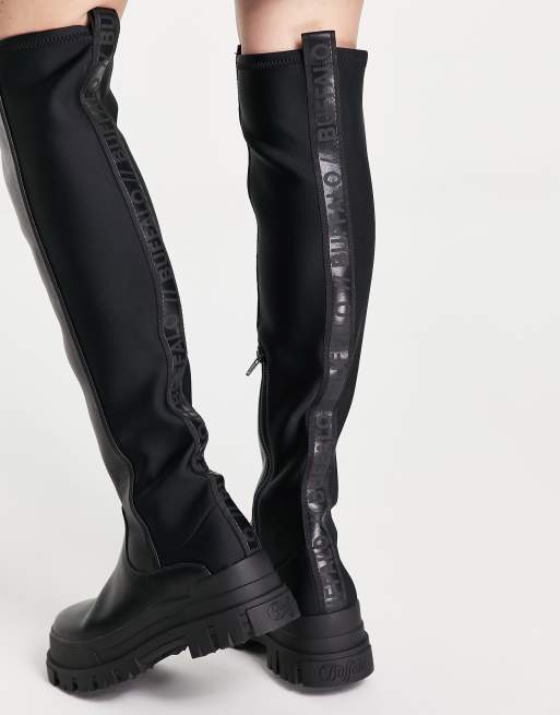 Aspha Over knee boot black | ASOS