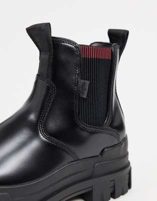 vegan platform chelsea boots