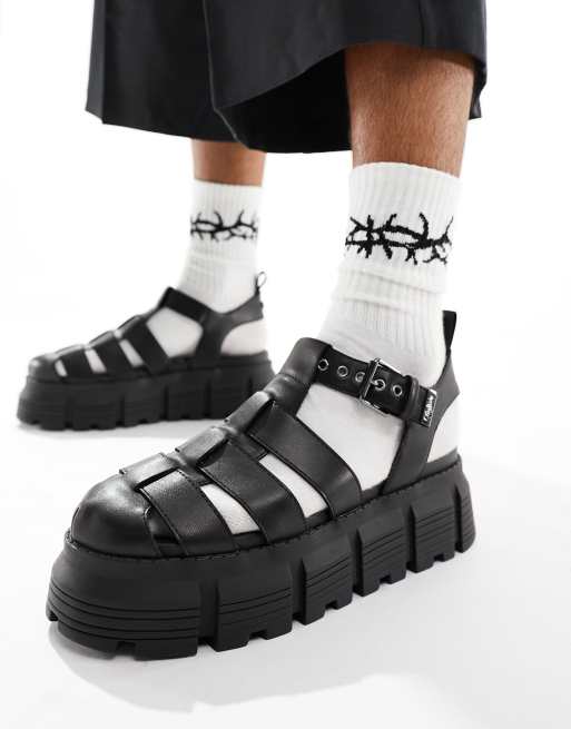 Buffalo – AVA Fisher – Sandalen in Schwarz