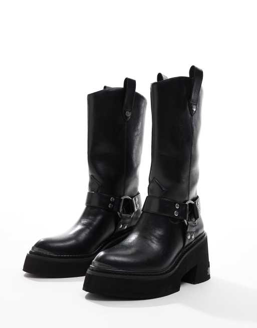 Buffalo biker boots in black, 2 of 4