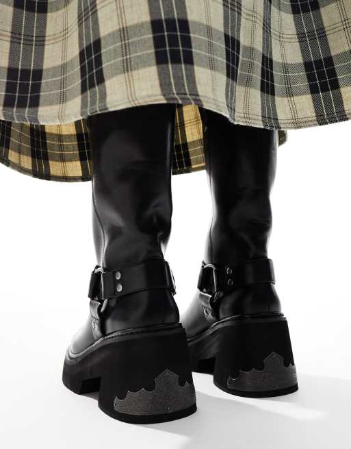 Buffalo biker boots in black, 3 of 4