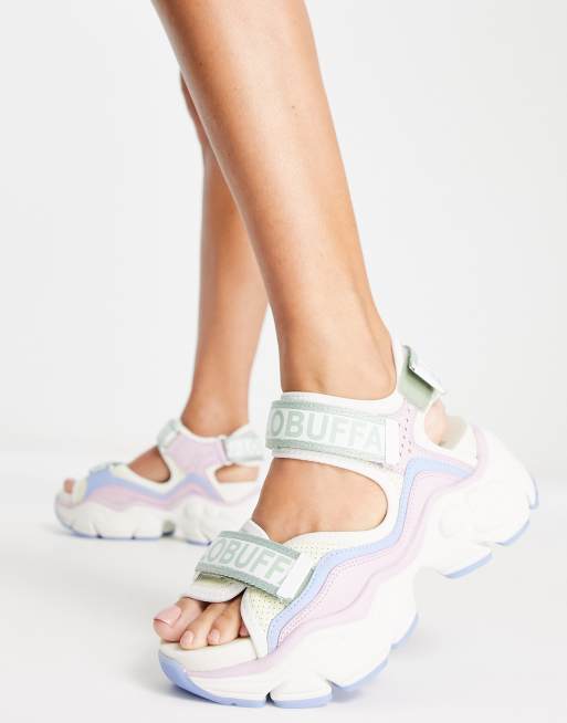 Buffalo - Binary 0 - Sandali sportivi vegan-friendly multicolore  