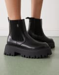 [Buffalo] Buffalo chelsea boots in black 39 BLACK