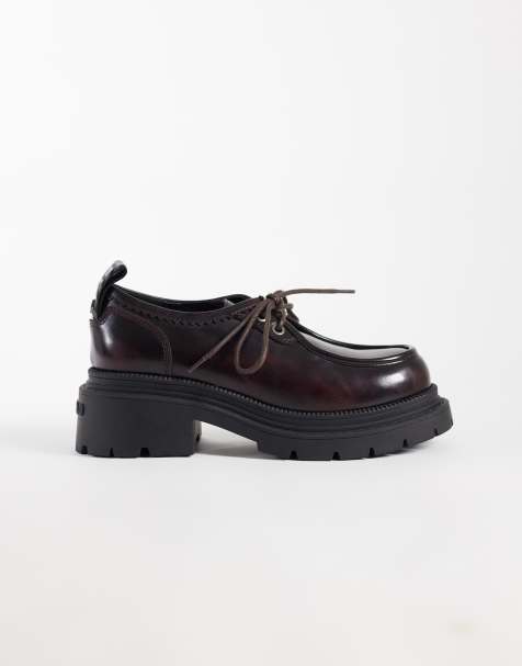Buffalo Chunky lace-up shoes in cherry red - view 1