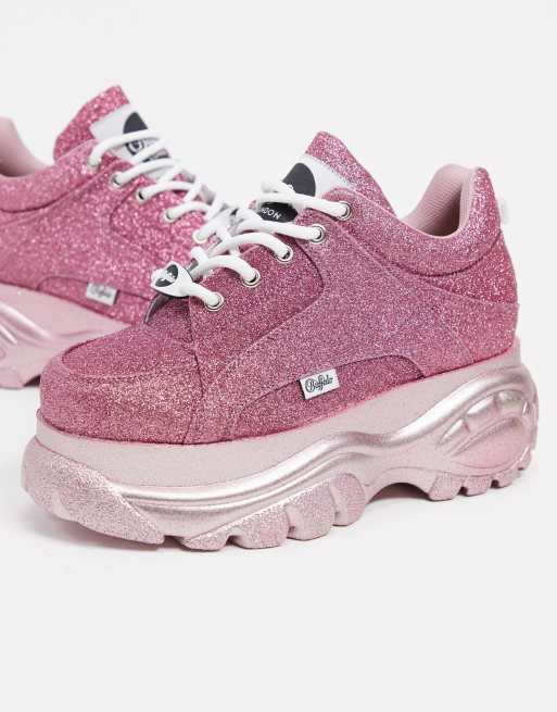 Pink 2025 buffalo sneakers