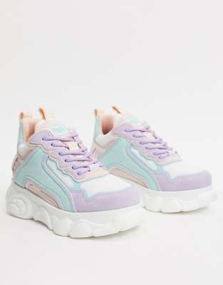 chunky pastel trainers