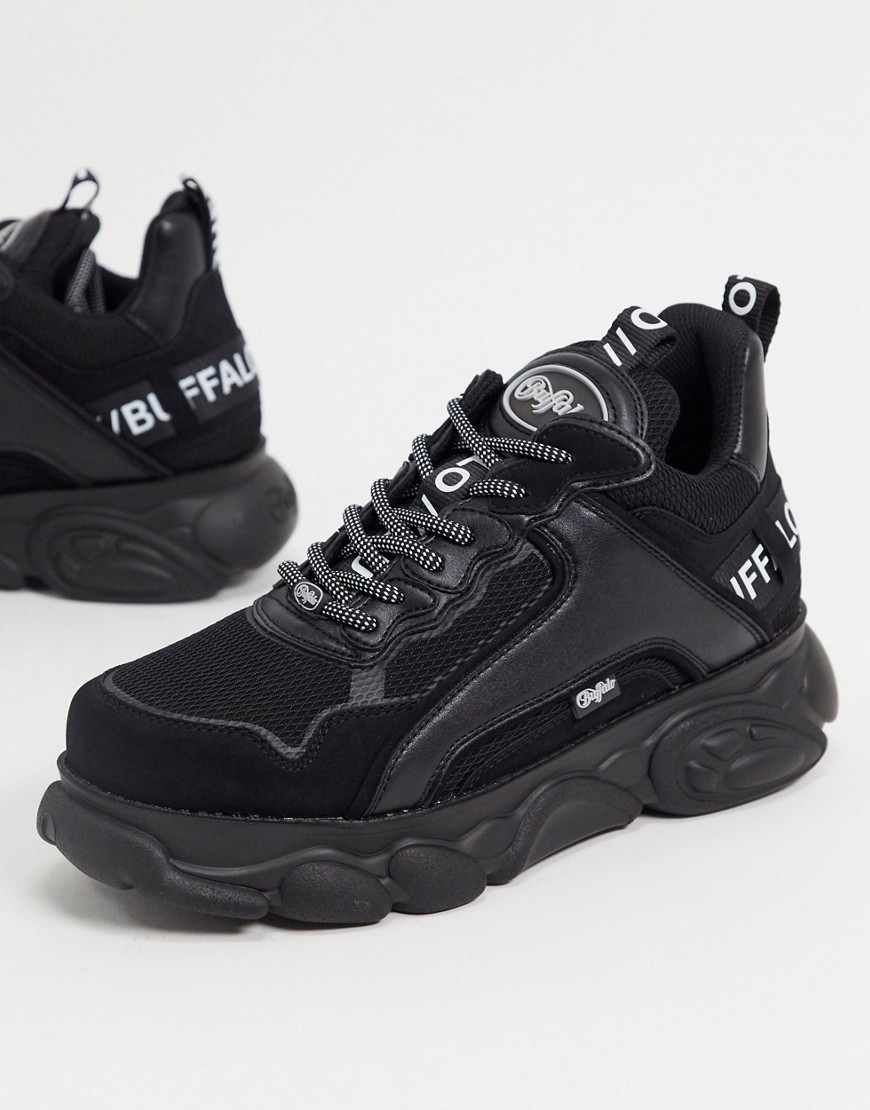 Buffalo chunky vegan sneakers in black