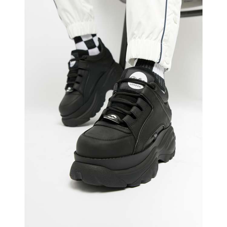 fornuft faktum Udholdenhed Buffalo classic chunky sole sneakers in black | ASOS