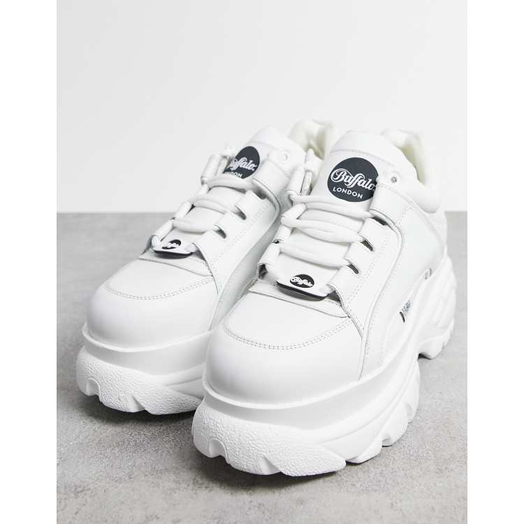 Buffalo classic chunky sole sneakers in white ASOS