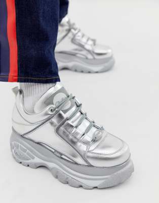 silver chunky trainers
