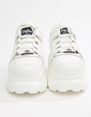 Buffalo classic chunky sole trainers in white | ASOS