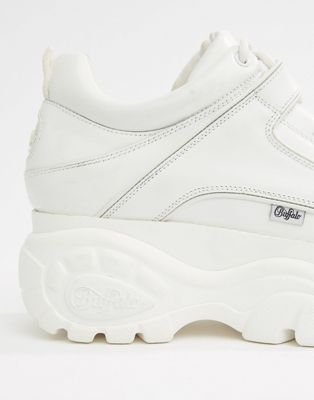 Buffalo classic chunky sole trainers in white | ASOS