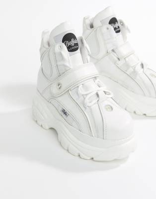 white platform sneakers asos