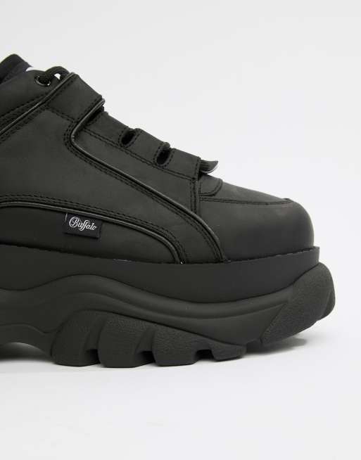 Buffalo - Classic - Sneakers met dikke zool in zwart, 3 van 4