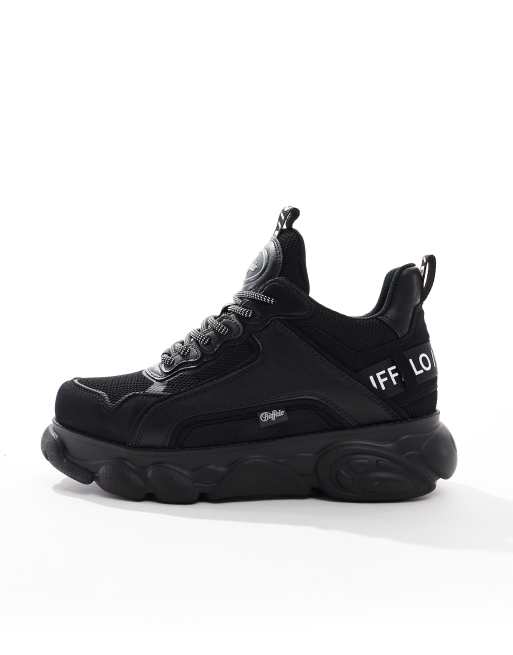 Buffalo cloud chai chunky sneakers in black