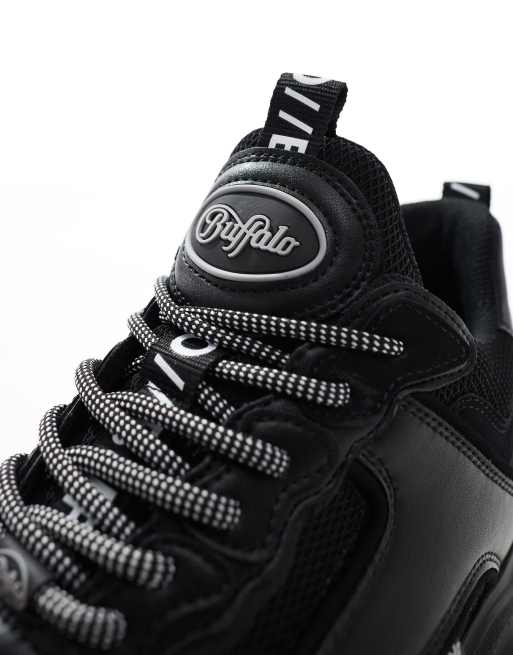 Buffalo cloud chai chunky sneakers in black