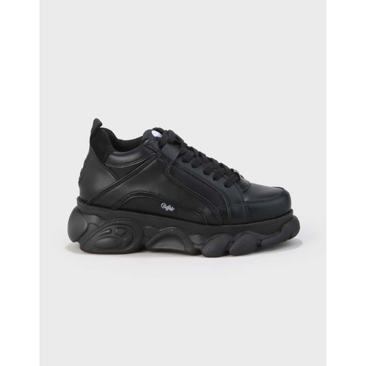 Buffalo platform store sneakers black