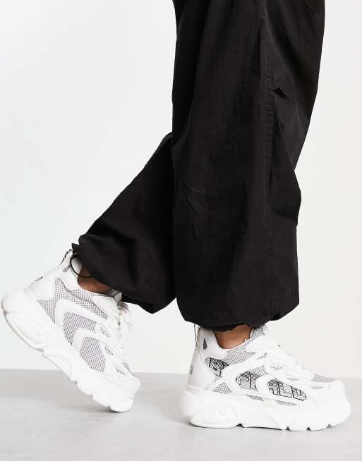 Buffalo Cloud Grid platform trainers in white | ASOS