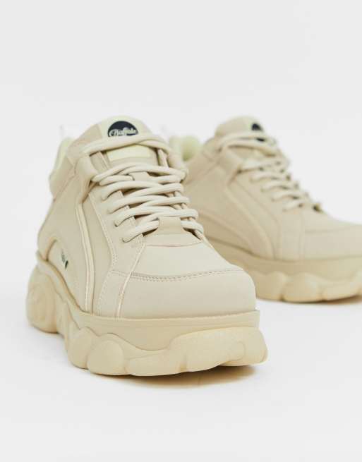 chunky cream sneakers