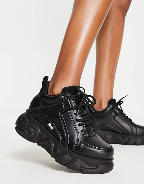 Buffalo Sneakers met veters zwart casual uitstraling Schoenen Sneakers Sneakers met veters 
