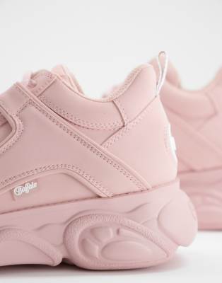 pink platform trainers