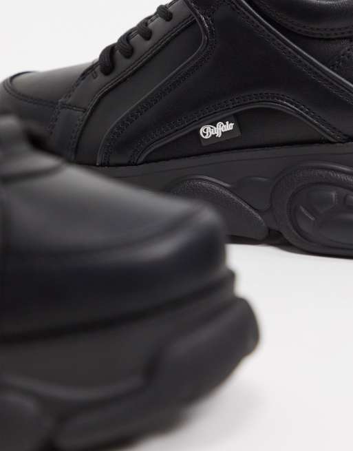 ★Buffalo★Corin スニーカー Buffalo Corin low platform sneakers in black | ASOS