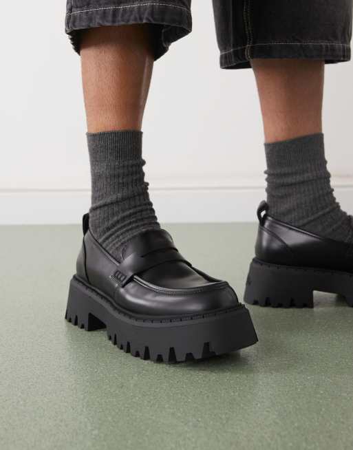 Buffalo – Czarne loafersy, 4 z 4
