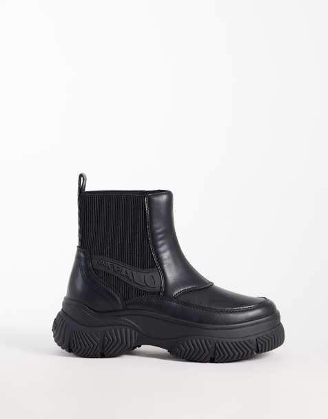Buffalo Doozer Chelsea boots in black - view 1