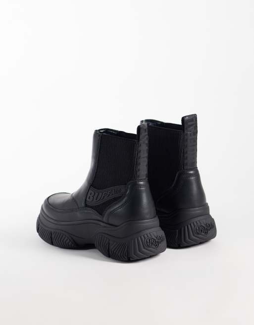 Buffalo Doozer Chelsea boots in black, 2 of 4