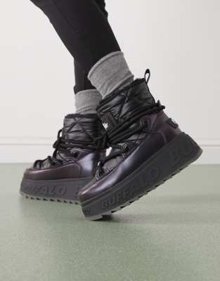 Buffalo Eliza Snow Boots In Black