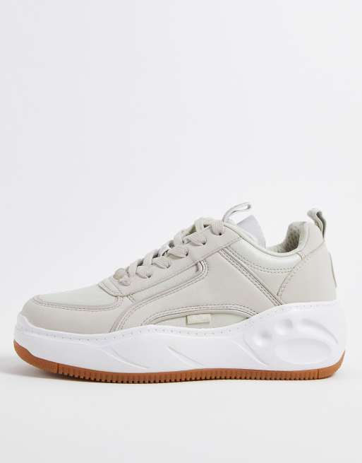 Buffalo - Flat Simple 2.0 - Baskets à semelle plateforme - Crème