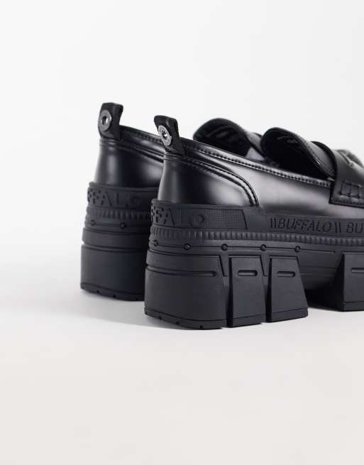Buffalo Gosper platform loafers in black, 4 of 4