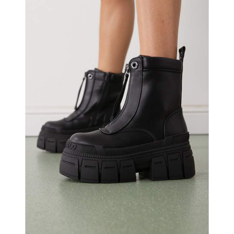 Buffalo Gospher zip boot in black | ASOS
